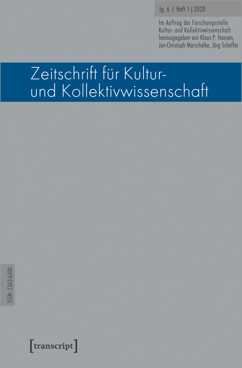 Zeitschrift f&uuml;r Kultur- und Kollektivwissenschaft - 