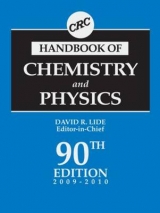 CRC Handbook of Chemistry and Physics, 90th Edition - Lide, David R.