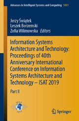 Information Systems Architecture and Technology: Proceedings of 40th Anniversary International Conference on Information Systems Architecture and Technology – ISAT 2019 - 
