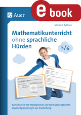 Mathematikunterricht ohne sprachliche H&uuml;rden 5-6 - Melanie Bettner