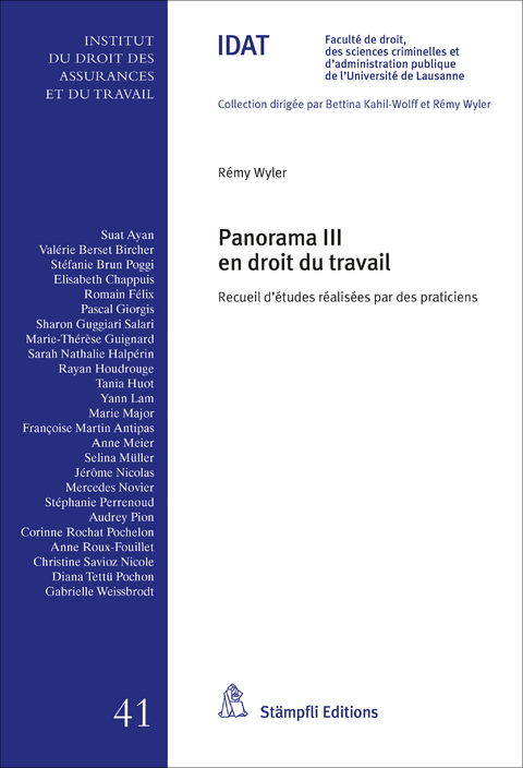 Panorama III en droit du travail - 