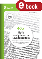 40 x Epik analysieren in Stundenbildern 9-10 - Stefan Sch&auml;fer