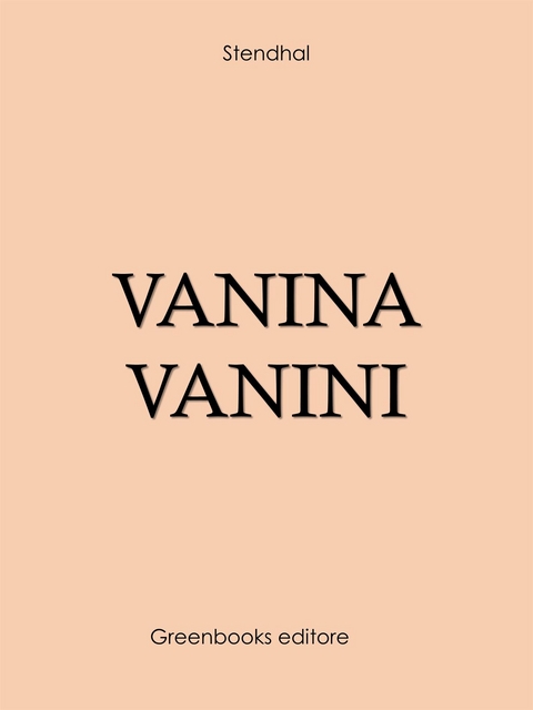 Vanina Vanini -  Stendhal