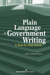 Plain Language in Government Writing - Judith G. Myers