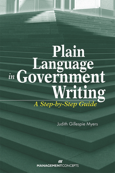Plain Language in Government Writing - Judith G. Myers