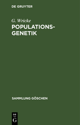 Populationsgenetik - G. Wricke