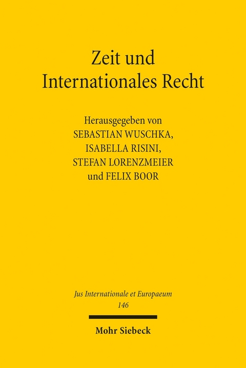 Zeit und Internationales Recht - 