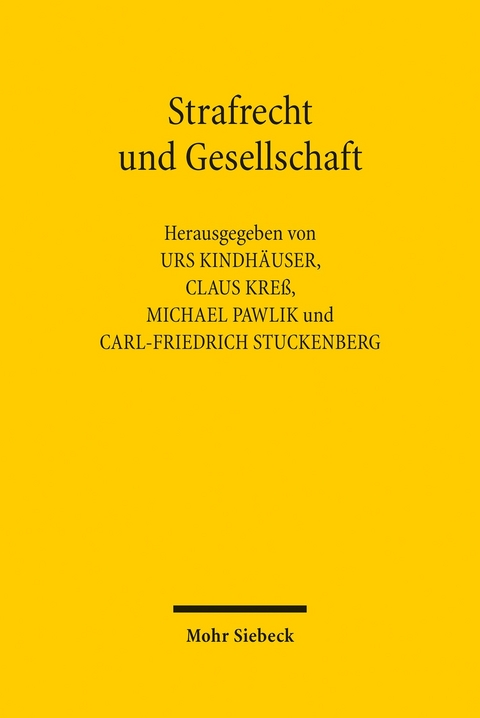Strafrecht und Gesellschaft - 