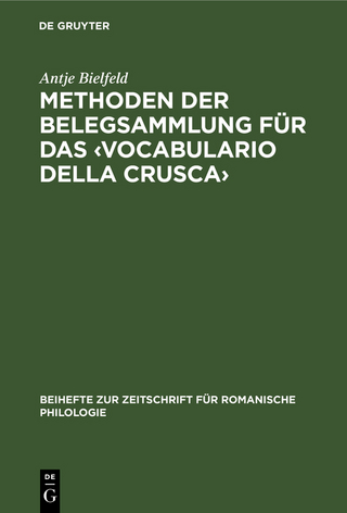 Methoden der Belegsammlung für das ‹Vocabulario della Crusca›