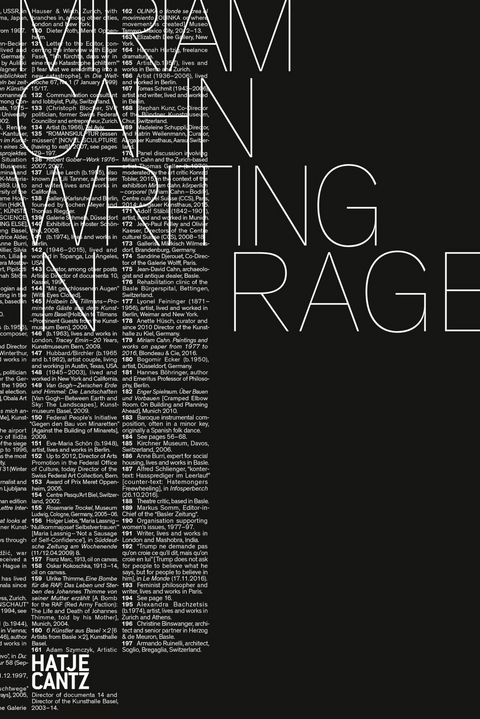 Miriam Cahn. WRITING IN RAGE - 
