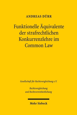 Funktionelle Äquivalente der strafrechtlichen Konkurrenzlehre im Common Law