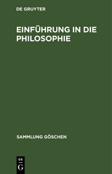 Einf&uuml;hrung in die Philosophie