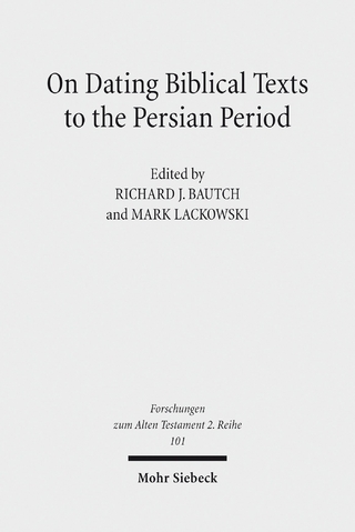 On Dating Biblical Texts to the Persian Period
