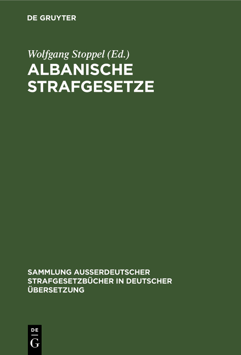 Albanische Strafgesetze - 