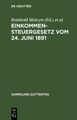 Einkommensteuergesetz vom 24. Juni 1891 - 