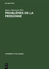 Probl&egrave;mes de la personne - 