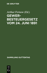 Gewerbesteuergesetz vom 24. Juni 1891 - 