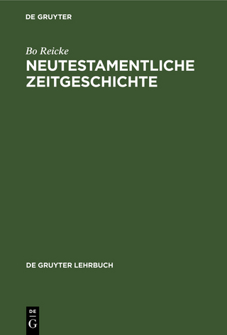 Neutestamentliche Zeitgeschichte