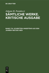 Schriften ungef&auml;hr aus den Jahren 1803 bis 1805 - 