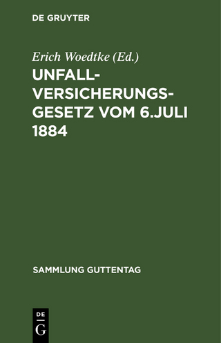 Unfallversicherungsgesetz vom 6. Juli 1884