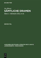S&auml;mtliche Dramen - Jos Murer