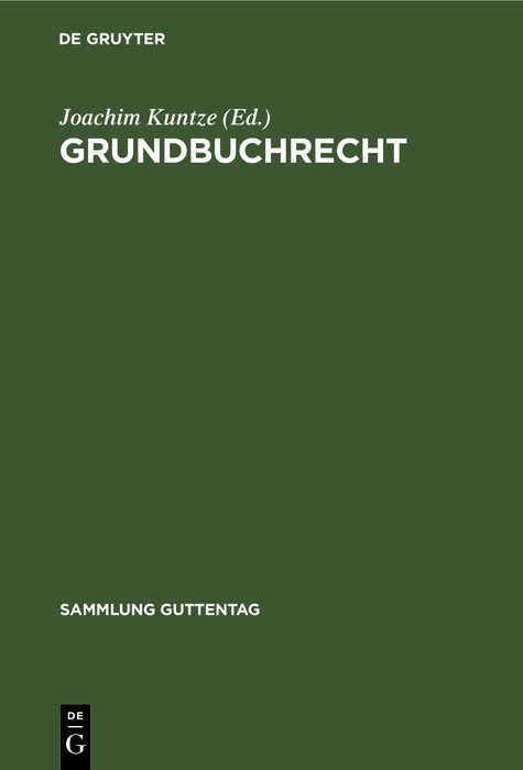 Grundbuchrecht - 