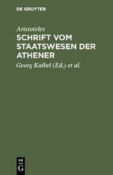 Schrift vom Staatswesen der Athener -  Aristoteles