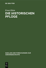 Die historischen Pfl&uuml;ge - Ernst Klein
