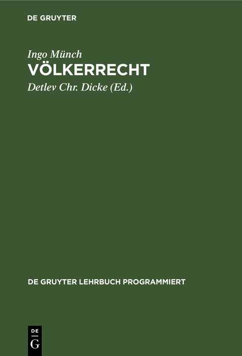 Völkerrecht - Ingo Münch