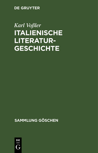 Italienische Literaturgeschichte