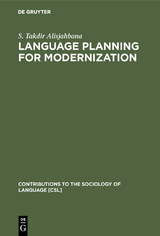 Language Planning for Modernization - S. Takdir Alisjahbana