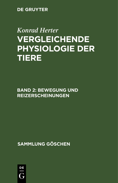 Bewegung und Reizerscheinungen - Konrad Herter