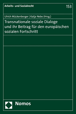 Transnationale soziale Dialoge und ihr Beitrag für den europäischen sozialen Fortschritt