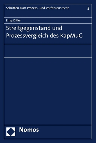 Streitgegenstand und Prozessvergleich des KapMuG