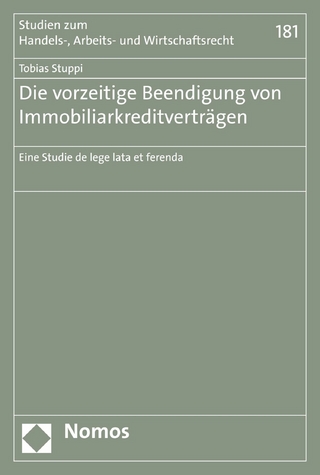 Die vorzeitige Beendigung von Immobiliarkreditverträgen