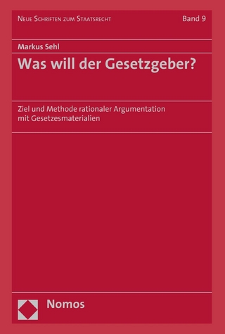 Was will der Gesetzgeber?