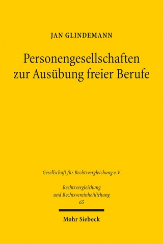 Personengesellschaften zur Ausübung freier Berufe