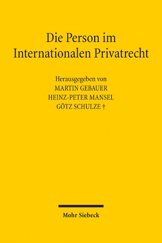 Die Person im Internationalen Privatrecht