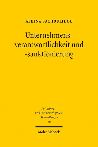 Unternehmensverantwortlichkeit und -sanktionierung