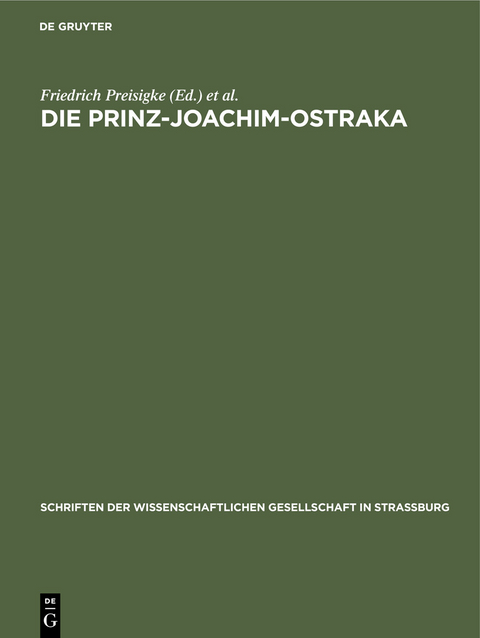 Die Prinz-Joachim-Ostraka - 