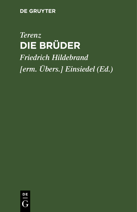 Die Br&uuml;der -  Terenz
