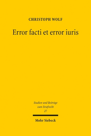 Error facti et error iuris