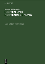 Verfahren, I - Konrad Mellerowicz