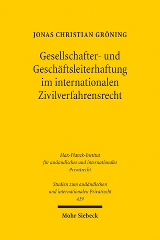 Gesellschafter- und Geschäftsleiterhaftung im internationalen Zivilverfahrensrecht