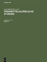 Fr&uuml;hmittelalterliche Studien. Band 13 - 