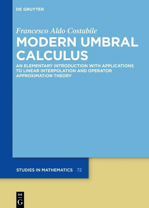 Modern Umbral Calculus - Francesco Aldo Costabile