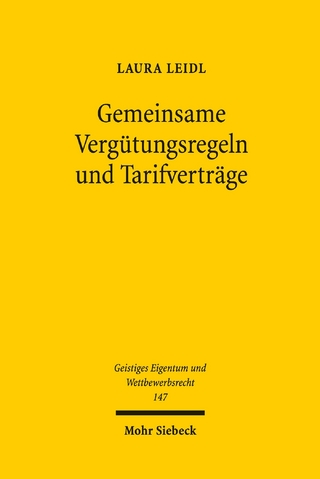 Gemeinsame Vergütungsregeln und Tarifverträge