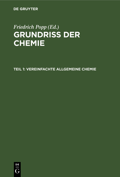 Vereinfachte allgemeine Chemie - 