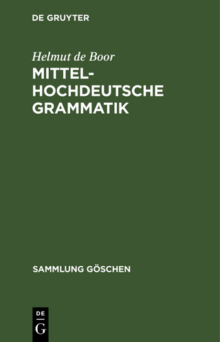 Mittelhochdeutsche Grammatik