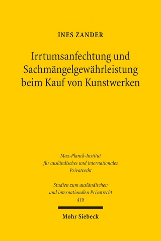 Irrtumsanfechtung und Sachmängelgewährleistung beim Kauf von Kunstwerken